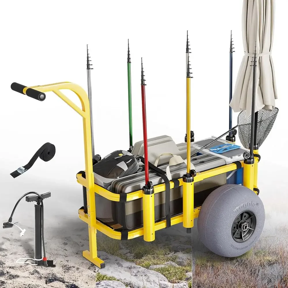 Beach Trolley with 13 Balloon  - Balloon Pump Hand review and price
