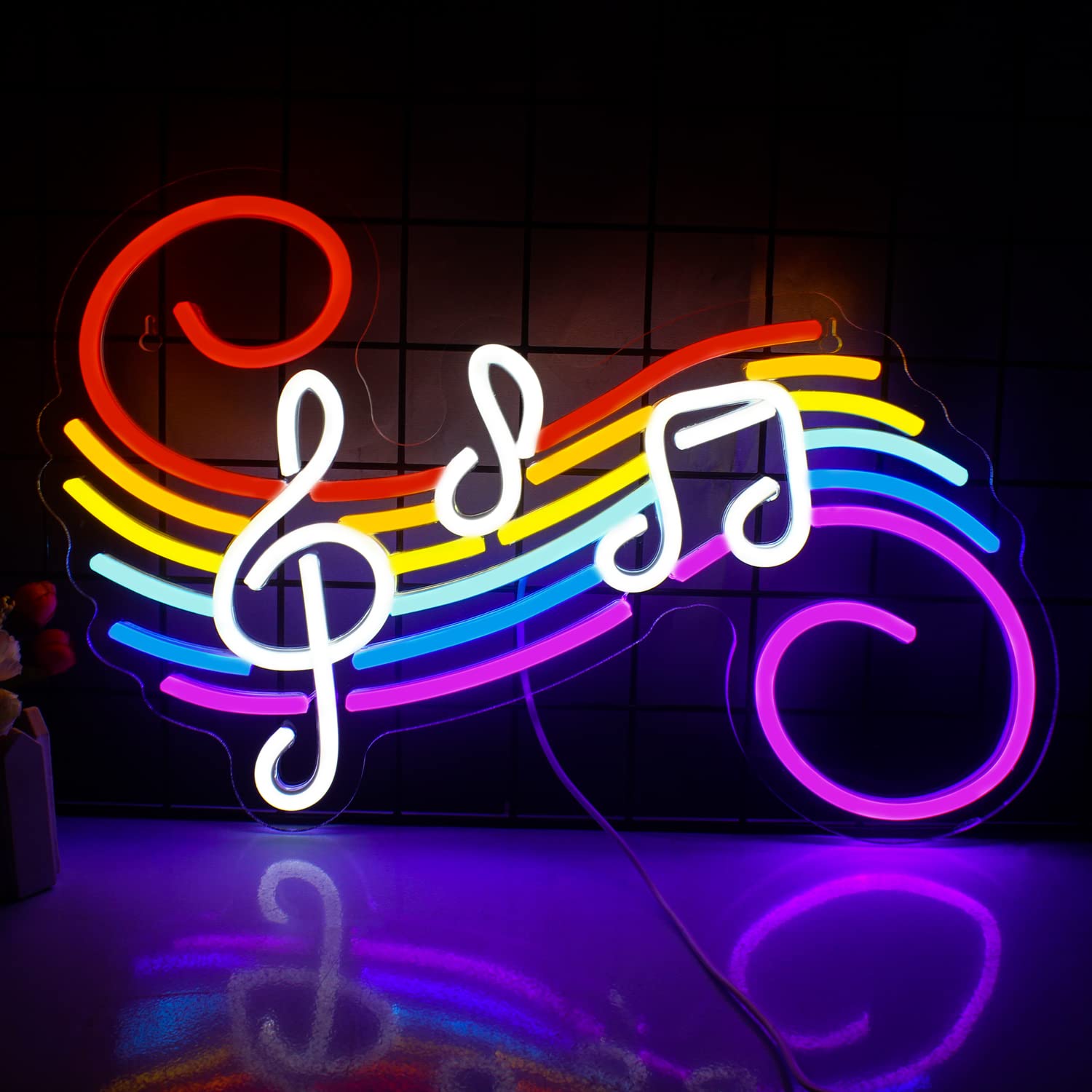 Music Notes Neon Sign Customiz - Neon Sign Party review and price