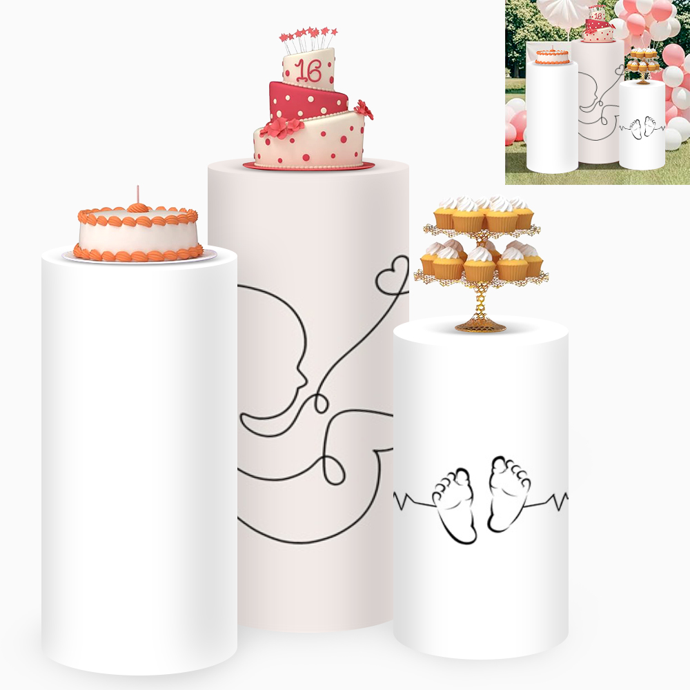 Yeele 3PCS Baby Silhouette Cyl - Dessert Table Backdrop review and price
