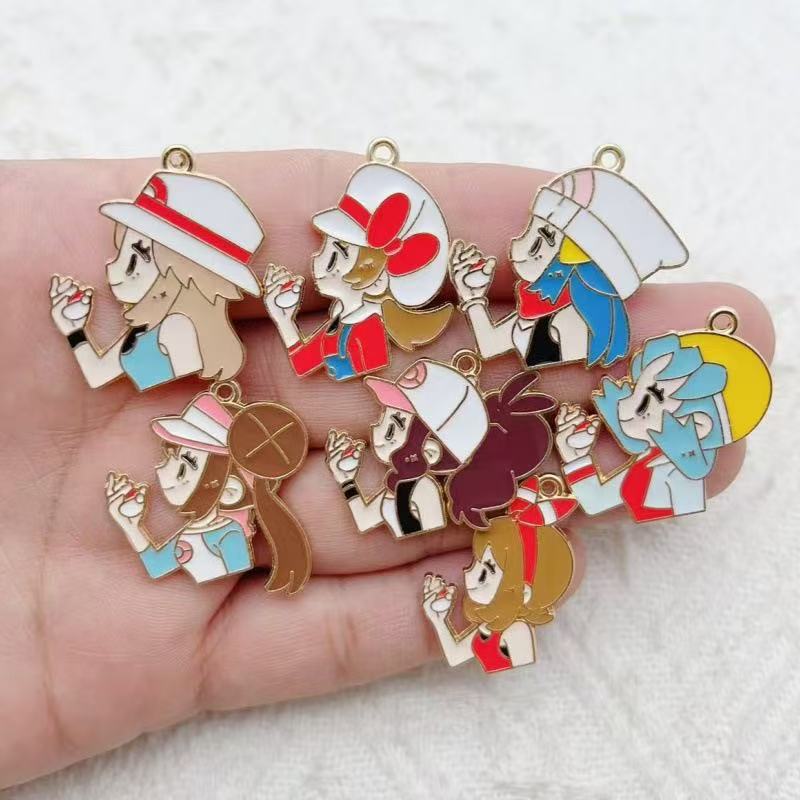 10pcs Cartoon Girl Drip Oil Al - Event Party review and price