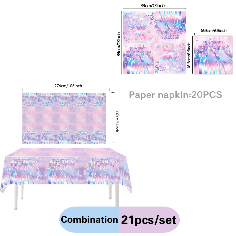 Hot Anime Movie KPOP Pink and  - Table Cloth Disposable review and price