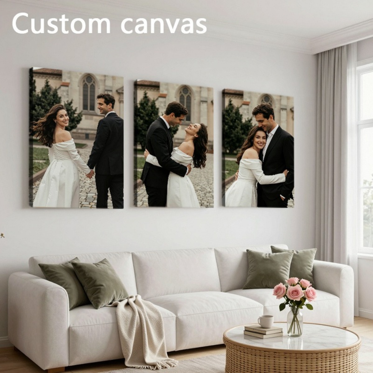 Set of 3 Custom Photo Canvas P - Eve Party review and price
