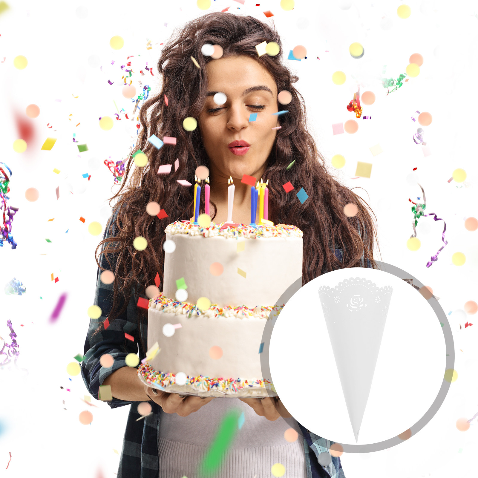 20Pcs Hollow Confetti Holders  - Papercraft Supply Confetti review and price
