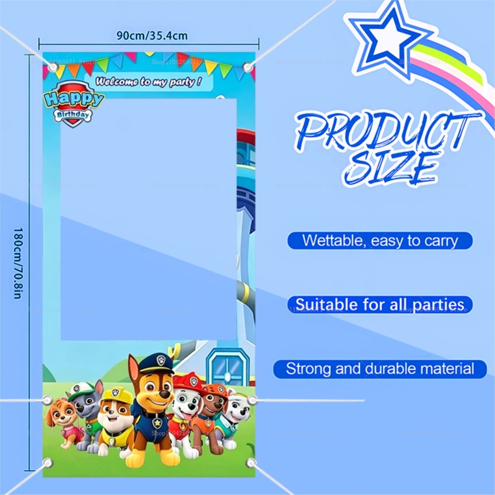 Cute Paw Patrol Dog Team Photo - Photo Booth Frame review and price