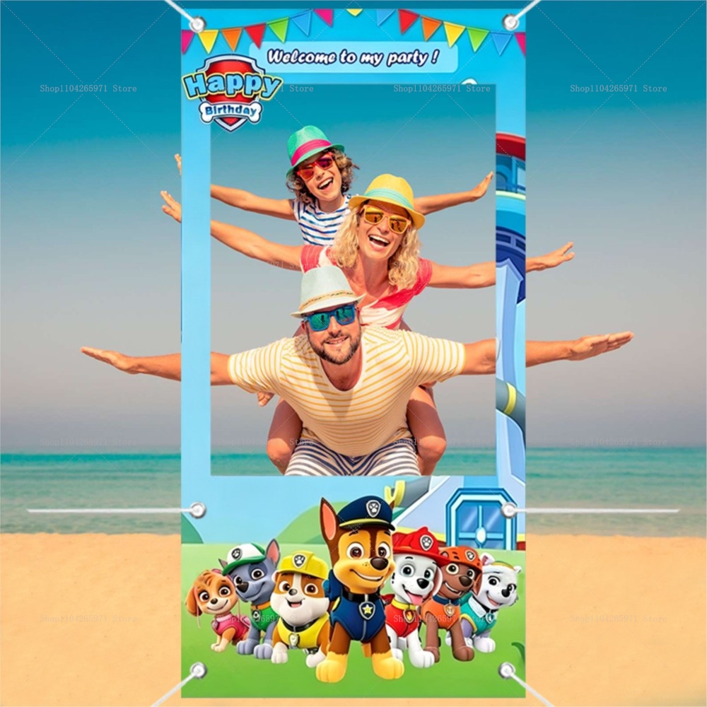 Cute Paw Patrol Dog Team Photo - Photo Booth Frame review and price