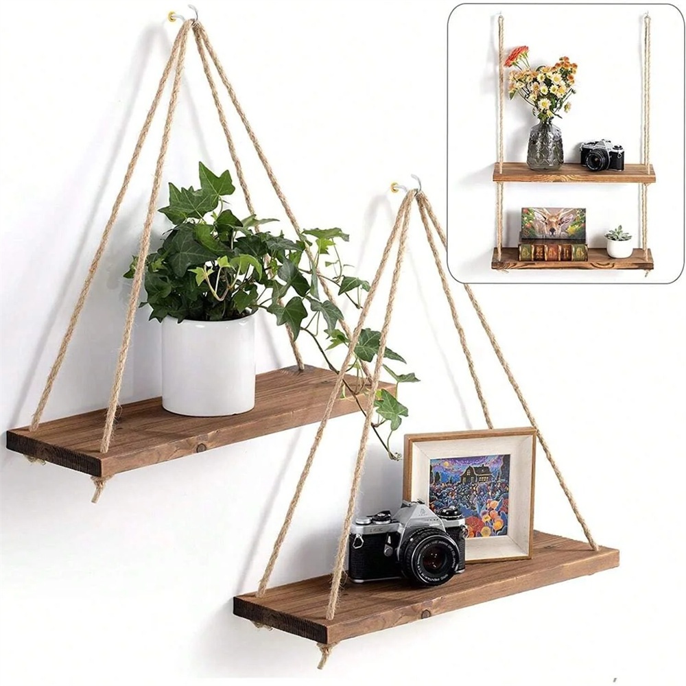 1pc Wood Hanging Shelve Swing  - Flower Wall Panel review and price