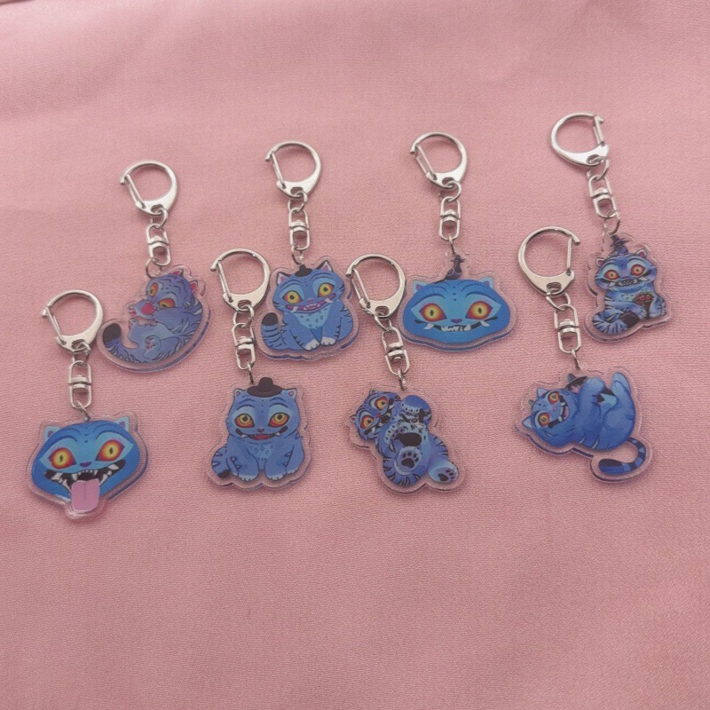 8pcs acrylic cute cat keychain - Event Party review and price